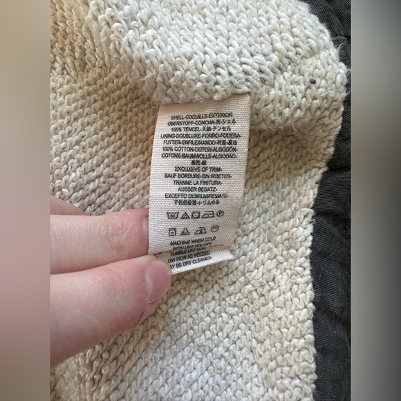 Free People Oversized Utility Jacket with Hood in Grey, Size Small - Picture 9 of 10